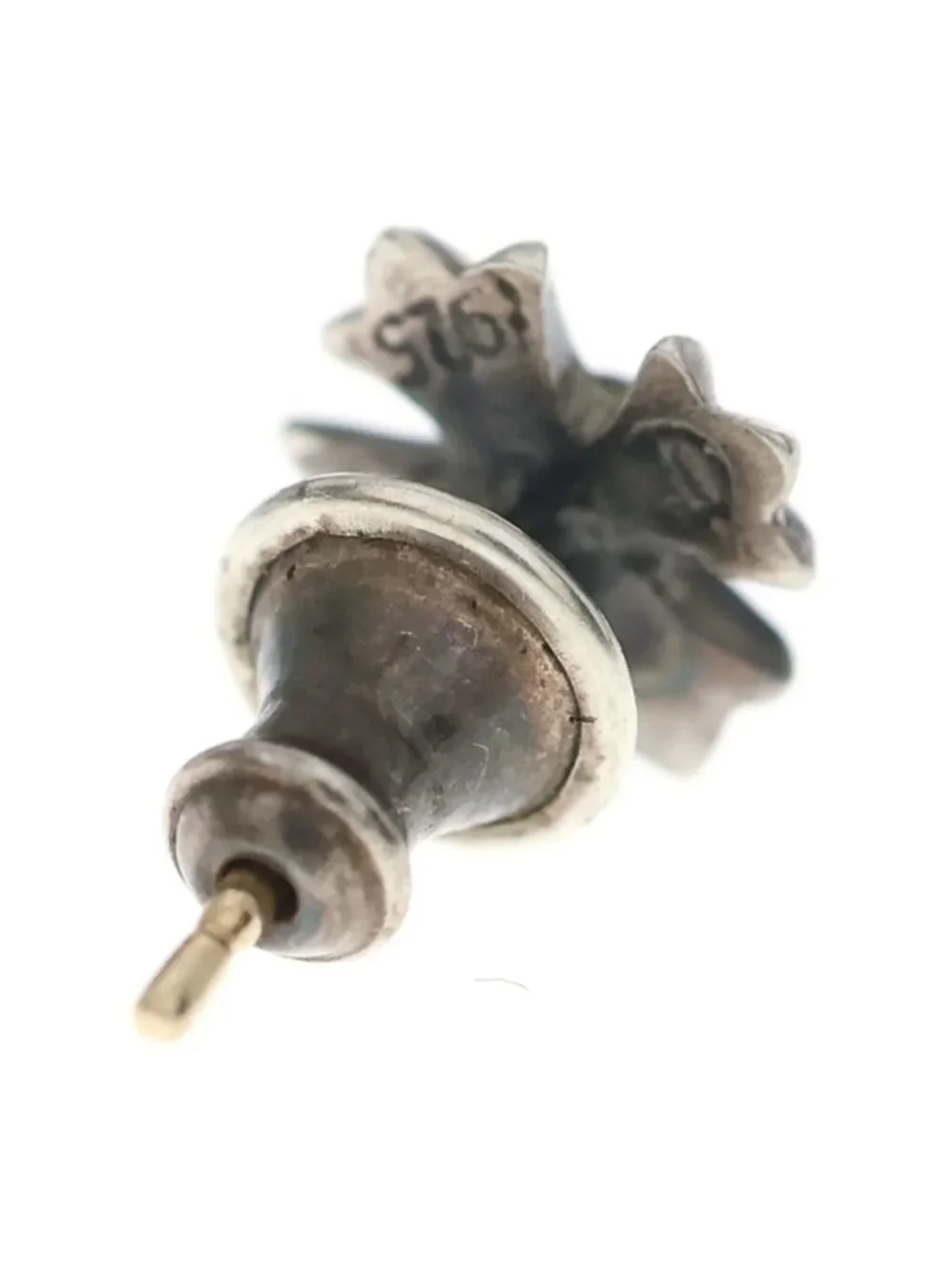 Chrome Hearts CH Pls CH Plus Stud Earrings Silver
